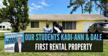 Our Student's Kadi-Ann and Dale First Rental Property