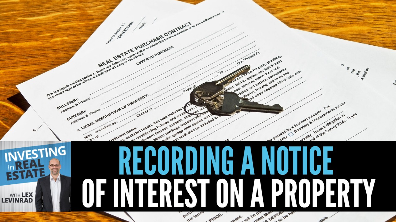 Recording a memorandum of contract when you have a property under contract