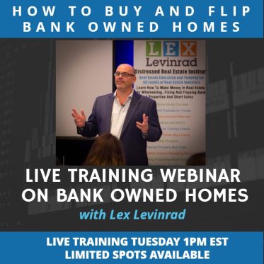Bank Owned Properties Live Training Webinar